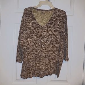 Leopard Print Long Sleeve Shirt
